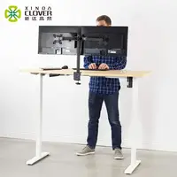Ergonomic Electric Height Adjustable Standing Office Study Computer Table Workstation Desk Frame