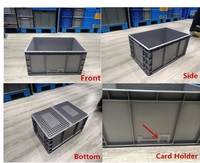 EU4316 400*300*175mm Boîte de rangement industrielle en plastique robuste de qualité supérieure, norme européenne, design carré, vente en gros