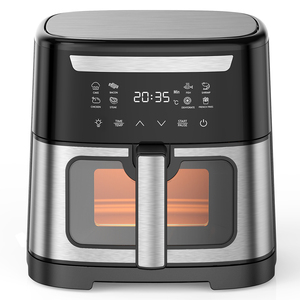 Factory Selling Directly 6L Stainless Steel Smart Air Fryer Oilless Digital Air Fryers With 10 Colorful <b>Presets</b> Non-Stick Basket - Product Image 4