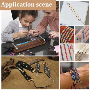 Outil de fabrication de bijoux de <span class=keywords><strong>métier</strong></span> <span class=keywords><strong>à</strong></span> <span class=keywords><strong>tisser</strong></span> de perle de graine de <span class=keywords><strong>métier</strong></span> <span class=keywords><strong>à</strong></span> <span class=keywords><strong>tisser</strong></span> <span class=keywords><strong>en</strong></span> <span class=keywords><strong>bois</strong></span> de rectangle pour les colliers et les bracelets courts de point Loomed - Product Image 6