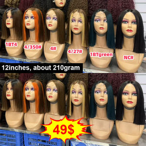 Promoción Letsfly: Pelucas Bob de Cabello Virgen con Cierre de Encaje 2x6, 12A SDD, 12 Pulgadas, Lisas, 250% de Densidad, 100% Cabello Humano en Oferta - Product Image 3