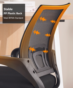 Kursi Kantor Ergonomis Jaring Hitam Putar Berkualitas Tinggi Promosi Vantervi Hot Sale dengan Penyangga Punggung - Product Image 5