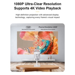 Máy Chiếu Tự Động lấy nét Xách Tay Nâng Cao Máy Chiếu 300 ANSI <span class=keywords><strong>Lumens</strong></span> 720P 4K Hỗ Trợ Keystone Android 13 Dual-Band 5G <span class=keywords><strong>Wifi</strong></span> Cho 5.0 - Product Image 5