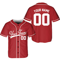 Jersey Baseball Nama dan Nomor Tim yang Dapat Disesuaikan, Seragam Jersey Baseball untuk Penggemar Baseball Pecinta Baseball