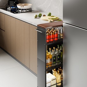 Kitchen Storage Trolley 4 Tier Rolling Cart With Wheels For Kitchen And Living Room White Carbon Steel Modern Design - Product Image 2