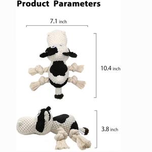 Novo Algodão Natural Corda Perna Vaca Toy Dog Adequado para Pet Moagem, Puzzle Resolvendo, e Jogo Interativo Diário - Product Image 4