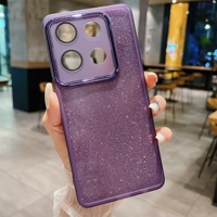 Étui de téléphone portable en TPU souple avec paillettes pour Motorola Edge 60 Stylus 50 Fusion G86 G56 G85, coque de téléphone antichoc
