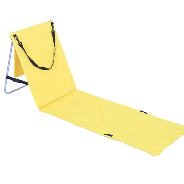 Diseño moderno Aluminio Ligero Silla al aire libre Tumbona plegable Sun Beach Mat Sillas Cama