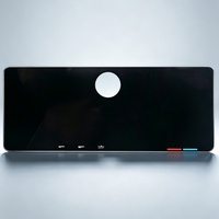 Panneau en verre trempé personnalisé imprimé en sérigraphie pour interface tactile de commande de douche