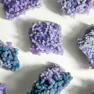 All'ingrosso naturale viola di cristallo di agata di uva alla rinfusa <span class=keywords><strong>grezza</strong></span> <span class=keywords><strong>pietra</strong></span> <span class=keywords><strong>grezza</strong></span> per scopo decorativo di guarigione per la decorazione domestica - Product Image 4
