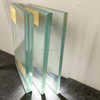 Verre laminé PVB ultra-clair 11,52, verre de sécurité super-clair avec intercouche PVB pour portes et fenêtres de balcon