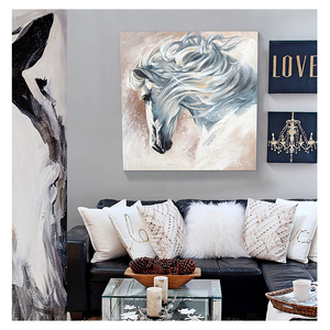 Artista disegno 100% dipinto a mano incorniciato <span class=keywords><strong>tela</strong></span> arte della parete pittura a olio animale in esecuzione bella cavallo pittura <span class=keywords><strong>su</strong></span> <span class=keywords><strong>tela</strong></span> - Product Image 3