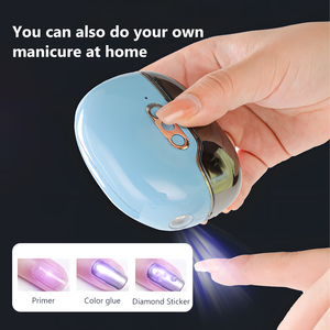 Portable Electric <b>Nail</b> <b>Clipper</b> <b>For</b> Children With Child Protection Cover Blue Color Round Design Battery Powered - Product Image 3