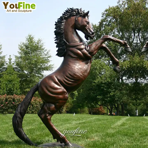 等身大屋外ガーデンヴィラブロンズフルサイズ馬像 - Product Image 3