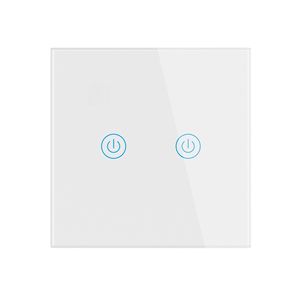 SLS Zigbee unipolaire 1 Gang EU mur tactile lumière Alexa Google Home Yandex compatibilité blanc/noir télé<span class=keywords><strong>commande</strong></span> en verre - Product Image 1