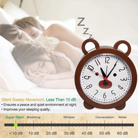 Réveil électronique à piles Bosheng avec affichage analogique, entraîneur de sommeil et sonneries BB pour enfants - Cadeau de Noël