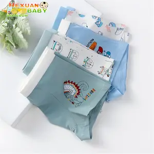 2023 eco-friendly Baby boy four seasons underwear shorts 100% cotone traspirante teen boys cartoon Kids underwear