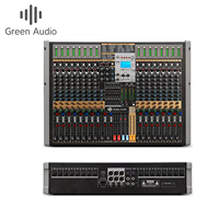 Console de mixage audio numérique professionnelle GAX-TFB20 à 16 canaux avec carte son et 3 sorties AUX pour scène, réunions et événements en direct