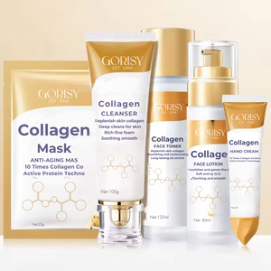 Set personalizzato coreano Anti-rughe per la cura del viso collagene organico anti-invecchiamento illuminante per la pelle sbiancante Set per la cura del viso