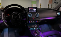 Kit de Bande LED pour Éclairage Ambiant Intérieur et Décoration des Grilles d'Aération 12V pour Audi A3/S3/RS3 2013-2020 - Vente en Gros
