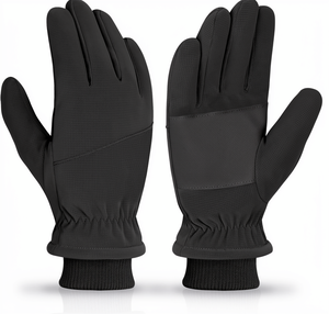 Gants de ski en cuir imperméables, coupe-vent, chauds, pour snowboard, antidérapants, pour cyclisme, moto, sports de plein air - Product Image 1