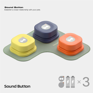 ألعاب تدريب الحيوانات الأليفة التفاعلية مع أزرار صوت قابلة للتسجيل الإجابة على الجرس للكلاب والقطط الناطقة للعب - Product Image 3