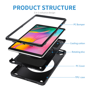 Funda Protectora para Tablet <span class=keywords><strong>Samsung</strong></span> <span class=keywords><strong>Tab</strong></span> A 10.1 Pulgadas <span class=keywords><strong>2019</strong></span>, con Rotación de 360 Grados, Correa Ajustable, Ranura para Lápiz, Portátil, SM-T510 SM-T515 - Product Image 5