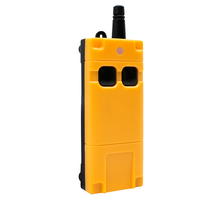 Télécommande industrielle sans fil à 4 boutons avec code d'apprentissage Construction métallique Portée de 100 à 500m Batterie AAA pour l'hydraulique