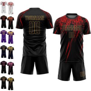 Conjunto de Camiseta y Pantalones Cortos de Fútbol Personalizados Fancustom para Hombre, Mujer y Jóvenes con Impresión de Nombre - Product Image 1