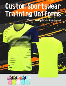 Pakaian Sepak Bola Berkualitas Tinggi 100% Poliester Bernapas Cepat Kering Lengan Pendek Dewasa Jersey Sepak Bola Kustom Set Baju Olahraga OEM - Product Image 2