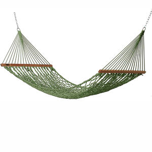 Robuste Double Hamacs Suspendus Poly-coton Corde <span class=keywords><strong>Hamac</strong></span> pour la Plage Extérieure de Camping - Product Image 4