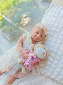 من المصنع مباشرة دمى سيليكون كاملة الجسم 18 بوصة صلبة تولد من جديد ، دمى أطفال مصنوعة يدويًا مقاومة للماء للفتيات - Product Image 6