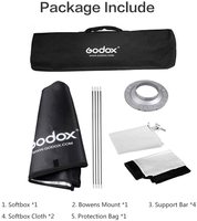 Boîte à lumière pliable rectangulaire portable Godox 60*90cm avec monture Bowens pour la photographie de produits et les portraits
