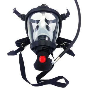 EN136 OEM Ayonsafety Viseira Larga PPE Cone Silicone SCBA Respiração Máscara Completa Retardador De Chamas Equipamento De Combate A Incêndios - Product Image 1