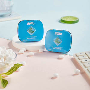 様々なフレーバー ビタミン豊富なフルーツパウダー製キャンディー 息リフレッシュ 缶入り クールミントキャンディー - Product Image 2