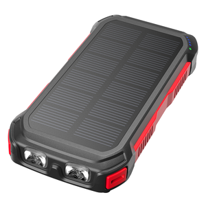 Năng lượng mặt trời sạc ngân hàng điện 20000mAh Công suất sạc di động Led đèn pin và la bàn cho tất cả các điện thoại di động Powerbank - Product Image 1