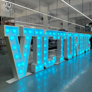 Bombillas LED de <span class=keywords><strong>alquiler</strong></span> gigantes personalizadas de 4 pies y 3 pies, letras de marquesina Mr & Mrs con <span class=keywords><strong>precio</strong></span> al por mayor, gigantes para bodas, letras grandes iluminadas - Product Image 6