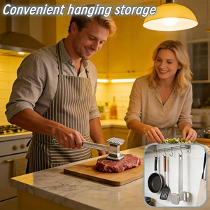 เครื่องมือทุบเนื้อสเตนเลสสตีล อลูมิเนียมอัลลอยด์ สำหรับเนื้อวัว - Product Image 3