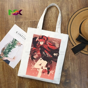 Sac fourre-tout en toile imprimé anime Genshin Impact Xiao <span class=keywords><strong>Hu</strong></span> <span class=keywords><strong>Tao</strong></span> style Harajuku pour le shopping AliExpress - Product Image 4
