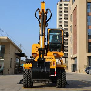 JG100CW pemuat Backhoe 10 ton, pengangkut Backhoe dua fungsi untuk Konstruksi Perkotaan/ekskavator/muatan - Product Image 2