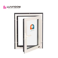 Ventanas Abatibles de Aluminio Estándar Americano con Diseño de Rejilla que Simulan Ventanas Corredizas Verticales para Residencias y Hoteles