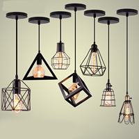 Plafonnier Led suspendu en fer, lampes suspendues rétro, éclairage d'intérieur minimaliste pour la maison, lustre industriel suspendu