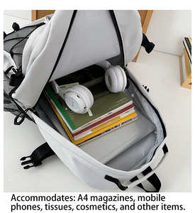 <span class=keywords><strong>Mochila</strong></span> Escolar Coreana 2026, Nueva Tendencia, Gran Capacidad, Impermeable, con Cierre de Cremallera, para Estudiantes, Ideal para Viajes Ligeros - Product Image 3