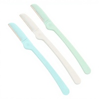 Tondeuse à sourcils pliable en acier inoxydable, rasoir de précision pour le modelage des poils du visage, pour femmes et hommes