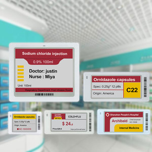 Étiquette de prescription intelligente à encre électronique réutilisable à faible consommation d'énergie, écologique et réduisant le gaspillage de papier, étiquette pour pharmacie hospitalière, mise à jour sans fil - Product Image 1