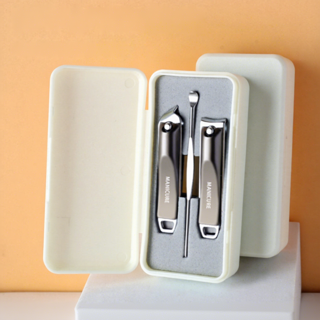 Ltz233 gun black zinc alloy 3 piece set-white box ear spoon