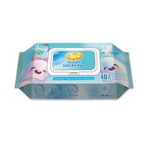 A + Flushable Household Toalhetes Wet Wipes Spunlace Material 15x20cm Toalhetes De Limpeza - Product Image 1
