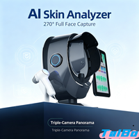 Analyseur de peau AI 3D, machine d'analyse de la peau du visage avec caméra 36MP et reconnaissance faciale pour salon professionnel CE
