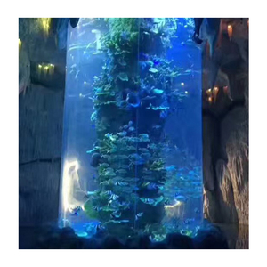 Fabrikant Custom Grote Clear Cilinder Acryl <span class=keywords><strong>Aquarium</strong></span> Acryl <span class=keywords><strong>Aquarium</strong></span> - Product Image 1