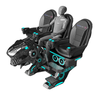 2024 usine nouveau simulateur de montagnes russes de réalité virtuelle 3 places PVC parc d'attractions 9DVR Machine